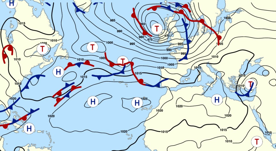 Marine Weather Fronts - FREE 14-day SHIPPING FORECAST Maps - METEO ...