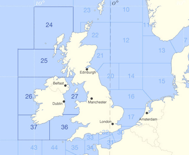 Marine Weather english-channel---bay-of-biscay - 14-Day Open Sea Area ...