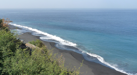 Plage de São Filipe sur l'île de Fogo Plage de São Filipe sur l'île de Fogo