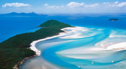 Les îles Whitsundays, au Queensland, en Australie.  Les îles Whitsundays, au Queensland, en Australie.