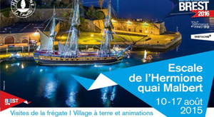 Escale de L’Hermione à Brest : le Quai Malbert en fête
