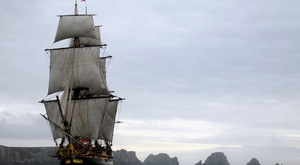 Yann Cariou, commandant de l'Hermione, pressé de lever l'ancre