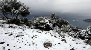 La neige arrive sur nos plages