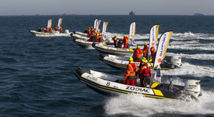 Les bateaux à moteur de la Route du Rhum