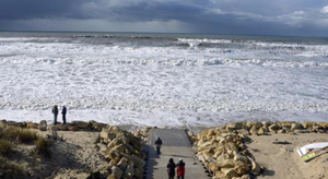 La côte Atlantique frappée de plein fouet
