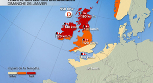 Coup de vent dimanche et lundi dans le nord de la France