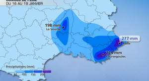 Sud-Est : Deux mois et demi de pluie en trois jours