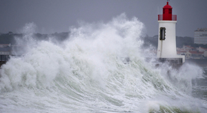 Hauteurs de vague remarquables sur le bassin atlantique