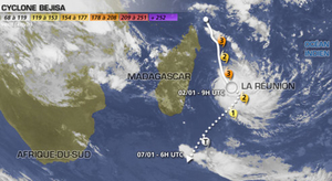 Cyclone à la Réunion: puissance maximale attendue ce soir