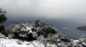 Un mercredi sous la neige entre Roussillon et Provence