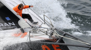 Marc Guillemot au bout de lui-même sur l’Atlantique