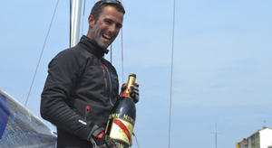 Armel Le Cleac'h, vainqueur à Gijon avec 59 secondes d'avance