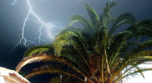 Orages violents dans le Sud