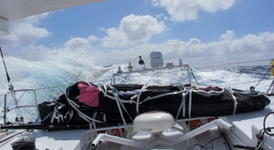 Dominique Wavre franchit la ligne d'arrivée