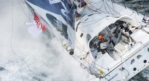 Embouteillage sur la ligne d'arrivée