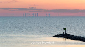 Incroyable mirage sur le lac Michigan