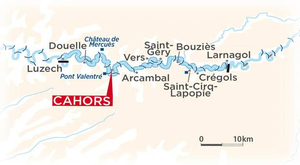 Navigation fluviale sur le Lot