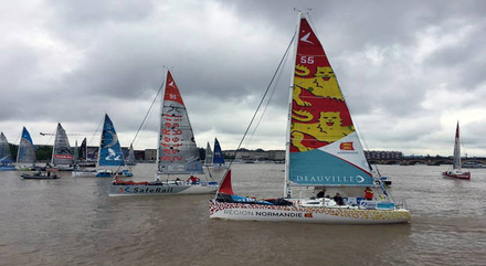 Départ de la Solitaire URGO Le Figaro à Bordeaux