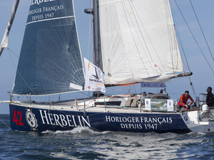 6e édition Les Sables-Horta-Les Sables : le bateau Montres Michel Herbelin en course