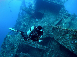 L’épave plongeable du SS President Coolidge