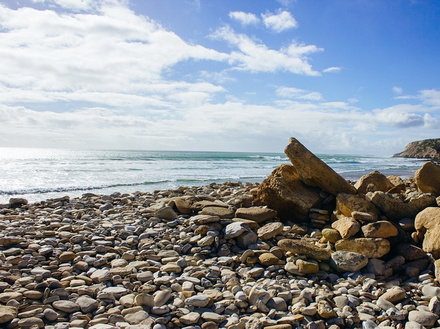 Plage de galets près d'Agadir Plage de galets près d'Agadir
