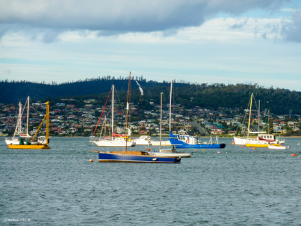 Mouillage dans la baie de Hobart