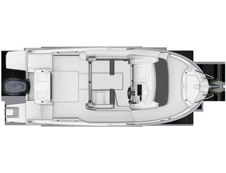 Le plan de pont du Barracuda 6 est bien pensé pour la pêche Nautisme Article