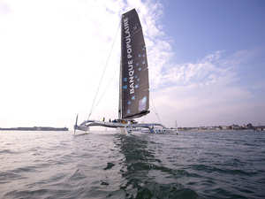 Maxi Banque Populaire IX : des pointes à plus de 42 noeuds !