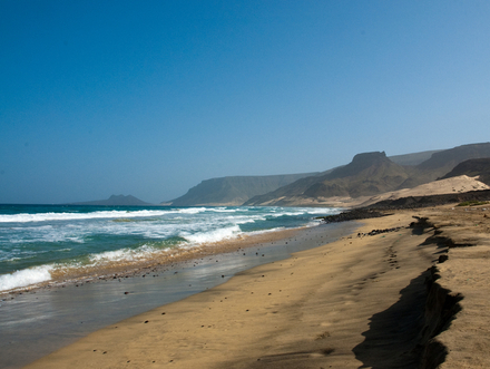 Plage du nord de l'île Sao Vicente