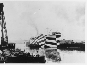Le Razzle-Dazzle, ou l'art de camoufler les bateaux, à l'honneur à Brest