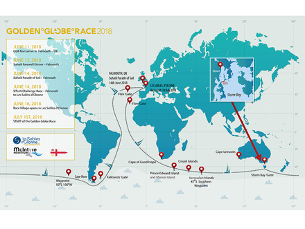 La Golden Globe Race s'élancera le 1er juillet des Sables d'Olonne pour neuf mois de navigation en solitaire sans escale et sans assistance autour du monde La Golden Globe Race s'élancera le 1er juillet des Sables d'Olonne pour neuf mois de navigation en solitaire sans escale et sans assistance autour du monde