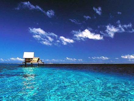 Une ferme perlière dans l'archipel Tuamotu Une ferme perlière dans l'archipel Tuamotu