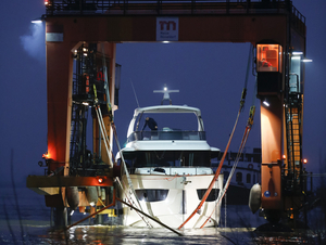 Les premiers yachts sont arrivés à Düsseldorf