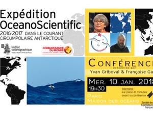 Ciné-conférence : Expédition OceanoScientific 2016-2017 ​dans le Courant Circumpolaire Antarctique