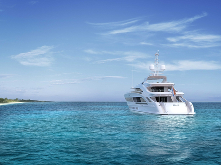 Project Maia peut atteindre les 15 noeuds. Long de 50 mètres, c'est un motor-yacht idéal pour un tour du monde, auquel peuvent participer 10 invités. Project Maia peut atteindre les 15 noeuds. Long de 50 mètres, c'est un motor-yacht idéal pour un tour du monde, auquel peuvent participer 10 invités.