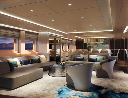 Project Maia possède une décoration sobre et épurée, avec des espaces de vie très lumineux. Nautisme Article