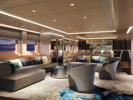 Project Maia possède une décoration sobre et épurée, avec des espaces de vie très lumineux. Nautisme Article