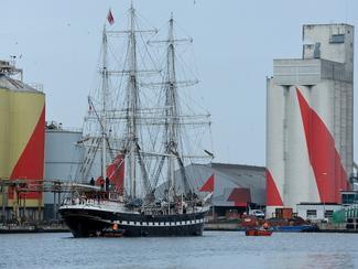 Le Belem mis au sec !