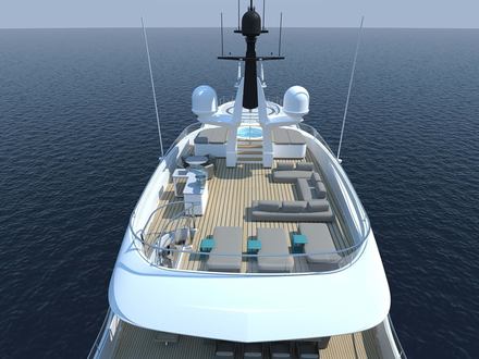 Sur le pont supérieur se trouve un bar, un jacuzzi et plusieurs bains de soleil. Sur le pont supérieur se trouve un bar, un jacuzzi et plusieurs bains de soleil.