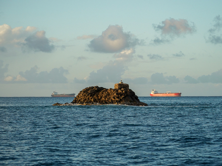 Tankers mouillés au large de Rodney Bay Tankers mouillés au large de Rodney Bay