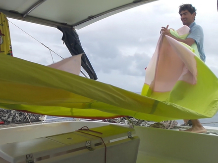 Déchirer le spi de nuit a été un moment fort en stress !  Déchirer le spi de nuit a été un moment fort en stress !