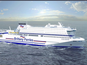Brittany Ferries : le Honfleur, navire nouvelle génération propulsé au gaz naturel liquéfié