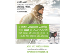 Prix de la Vocation-Latécoère : bourse de 8000€ pour un jeune explorateur