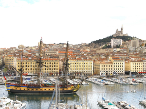 L'Hermione sera à Marseille jusqu'au 15 avril