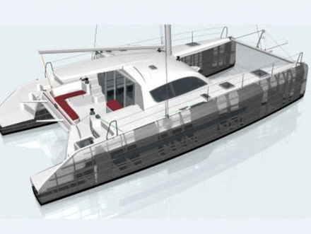 Allures C47.9 est doté de coques en aluminium et un pont en composite infusé