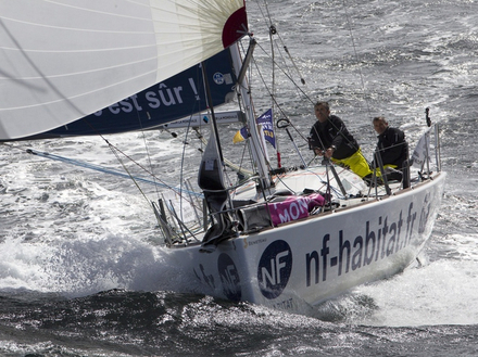 Pour l'équipage NF Habitat, chacun son talent ! Corentin Douguet a déjà couru trois Transat AG2R tandis que Christian Ponthieu est un spécialiste de l'olympisme et du match racing. Nautisme Article