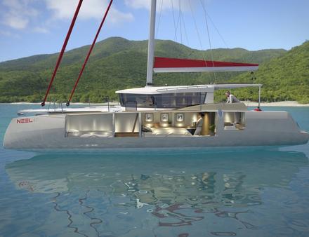 Le nouveau Neel 47 et sa spacieuse cabines propriétaire de plain-pied. Nautisme Article