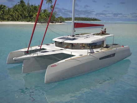 Dessin&eacute; par Marc Lombard, le nouveau Neel 47 a &eacute;t&eacute; imagin&eacute; pour les croisi&egrave;res en famille.