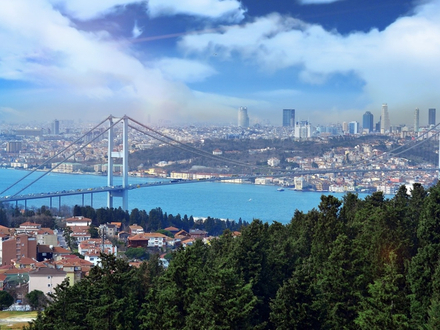 Vue sur le Bosphore.