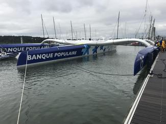 Le Maxi Banque Populaire IX est arrivé ce...